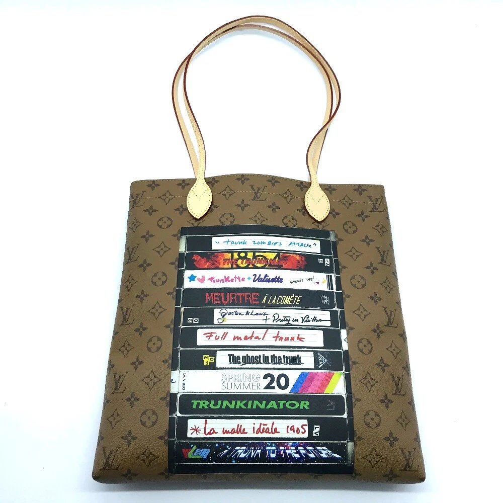 UNUSED LOUIS VUITTON Monogram Reverse Video Print Carry it Tote Bag M45198