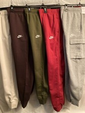 NWT Men's Regular/B T Nike Fleece Pants: Cargo, Jogger, Open Hem