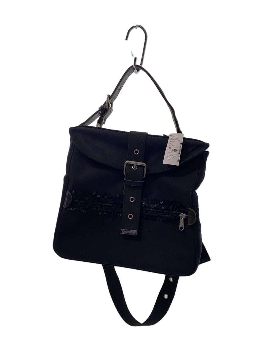 tricot COMME des GARCONS Shoulder Bag Canvas BLK Solid Color TR 