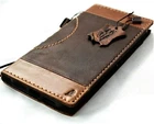Genuine Soft Leather Case For Apple iPhone 13 Pro Max Wallet Cover Book Design