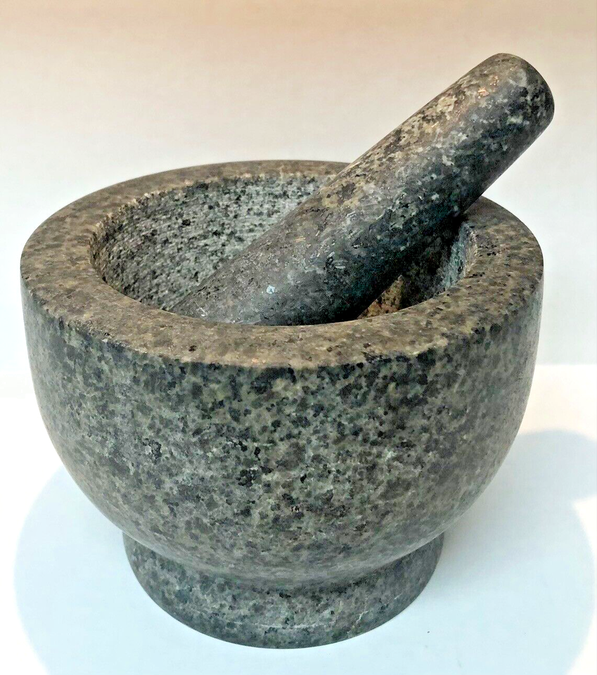 Jamie Oliver granite stone bowl mortar and pestle eBay