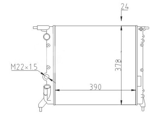 Hart KüHler WasserküHler Passend FüR Renault Clio I 19 II B/C57 5/357 B/C53 L53-image