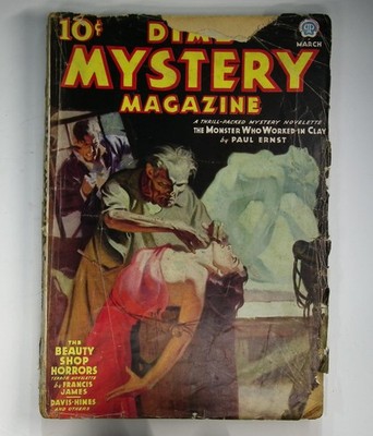 Dime Mystery Mar 1937 Bondage Cvr Paul Ernst Fleming Pulp lower grade