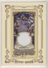 2014 Topps Gypsy Queen Framed Mini Relics Chase Headley #GMR-CH 0s3