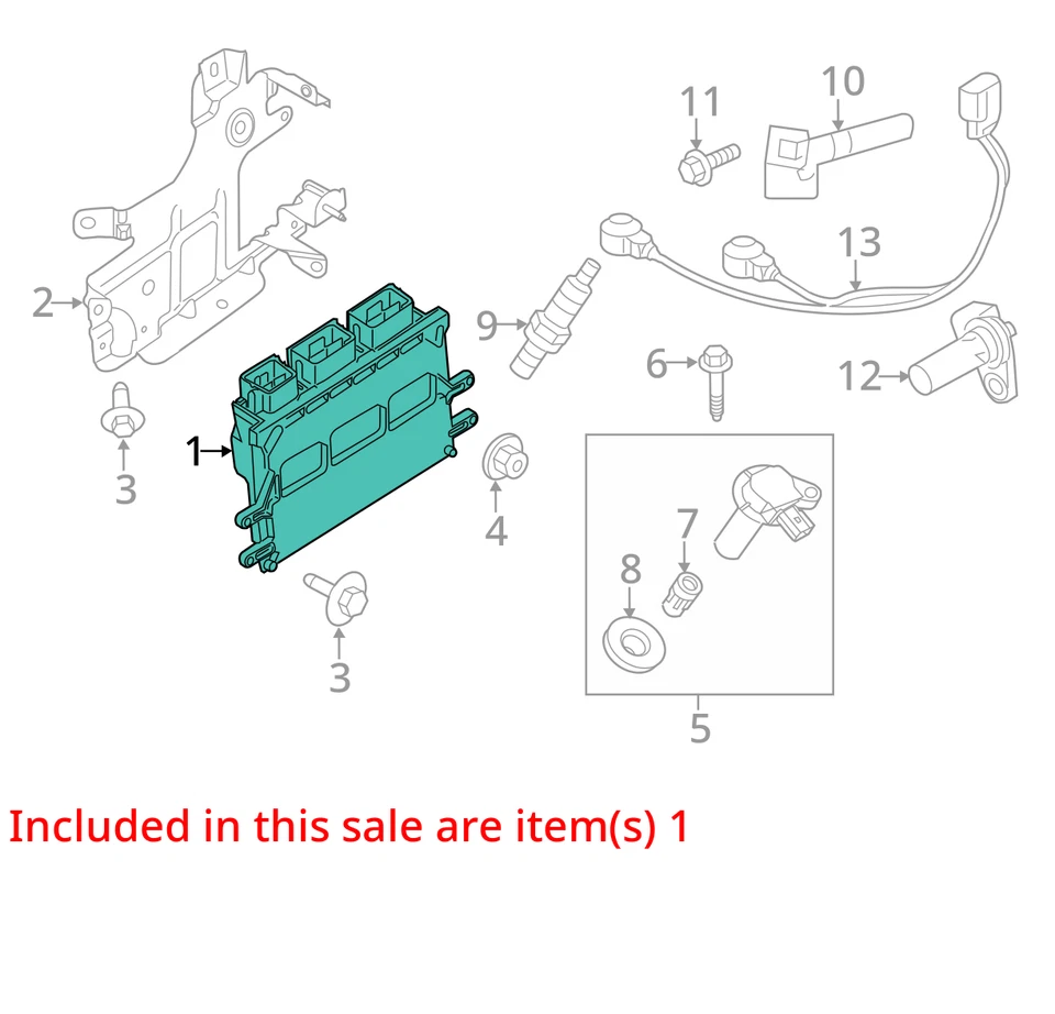 Módulo de control del motor Lincoln MKZ 2013 DP5Z12A650MH - NUEVO OEM Foto 3 de 4
