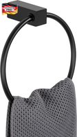 Sayayo Handtuchring Handtuchhalter Ring Schwarz Handtuchhalter Wand Edelstahl Ba