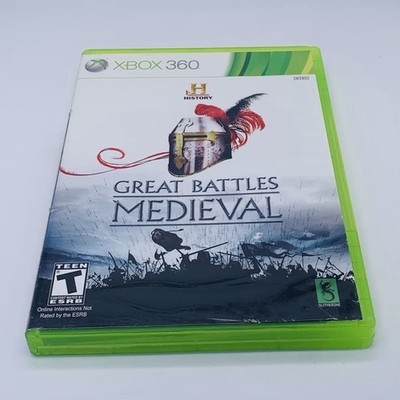 History Great Battles: Medieval Xbox 360, 2011 - Complete with Manual CIB Tested