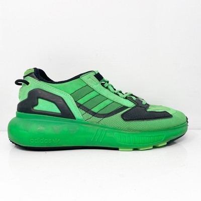 は Adidas Mens ZX 5K Boost GV7699 Green Running Shoes Sneakers Size