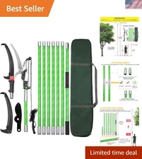 27 Feet Tree Pole Pruner with 14-inch Straight Blade in Multicolor