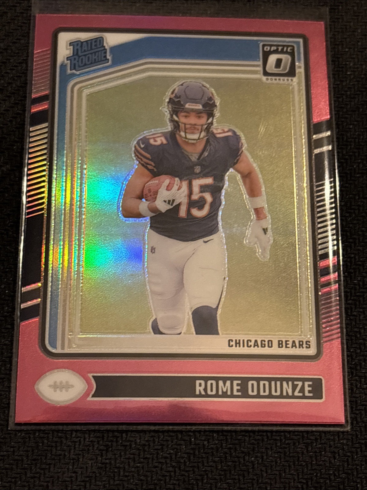 2024 Panini Donruss Optic - Rated Rookie Rome Odunze #286 Pink Prizm (RC)
