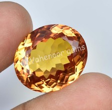 FLAWLESS Natural Imperial Topaz 28.80 Ct Oval Untreated Certified Loose Gemstone