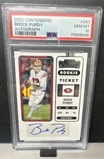 2022 Panini Contenders Brock Purdy Autograph Stub Ticket #263 card