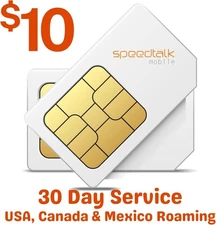 SpeedTalk Mobile $10 Tracker SIM Card Kit, Unlimited Data for 4G GPS... 