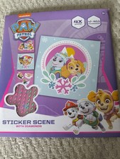 PAW Patrol Sticker Scene avec diamants, 4 scènes, env. 411 diamants