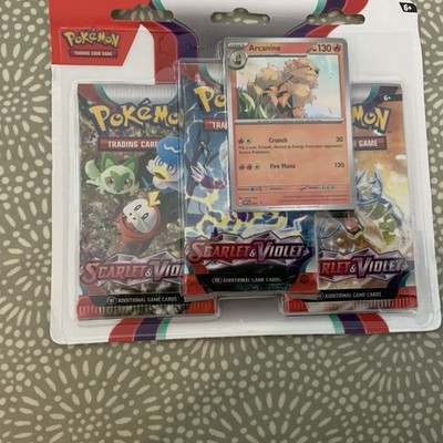 Pokemon TCG Scarlet and Violet 3er Blister Set Arcanine and Dondozo Promo