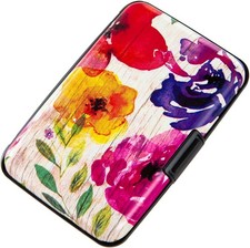Credit Card Holder, Metal Card Wallet RFID Blocking Mini Slim Aluminum Business