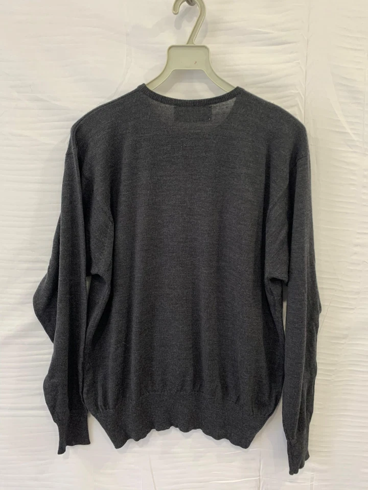 Ballantyne Merino 2000 Pure New Wool Crewneck Sweater Men’s Size L Gray #26 - Image 2 of 4