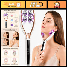 Microcurrent Face Massager Tool - Facial Sculpting, Lymphatic Drainage Light T