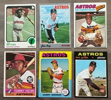 12 Card Lot All Houston Astros Baseball Cards EX or Better  - Jim Wynn