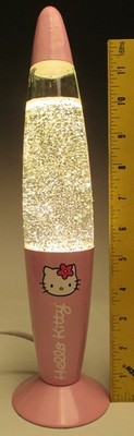 Hello Kitty Pink Lamp with Silver Glitter Electric Light KL289  Dated 2013-2-13