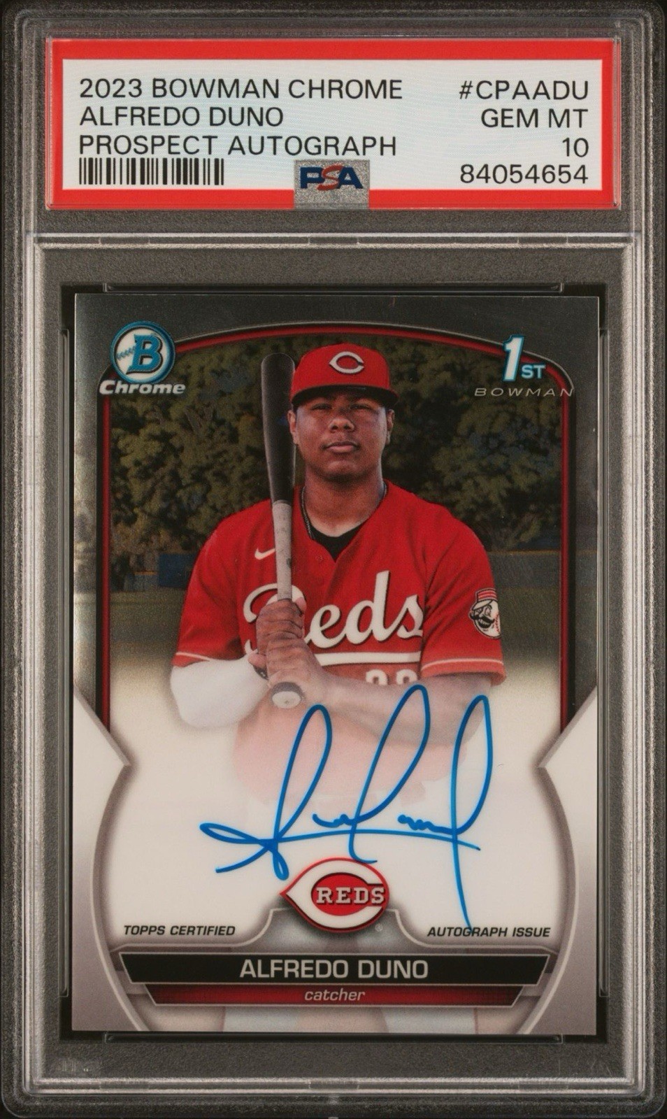2023 1st Bowman Chrome Prospect Auto Alfredo Duno #CPA-ADU PSA 10
