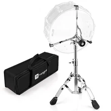 Snare Drum Stand, Lightweight, Double Braced, Fits 10-15 Inch, Bag, Adjust