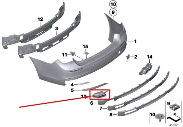 BMW 750Li xDrive 2010-2015 sistema de escape trasero izquierdo y derecho punta 51127195405 Foto 2 de 4