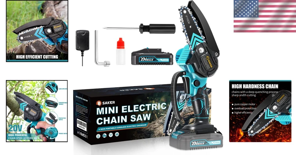 Lightweight Handheld Chainsaw - Ideal for Garden & Household - Image 2 of 4