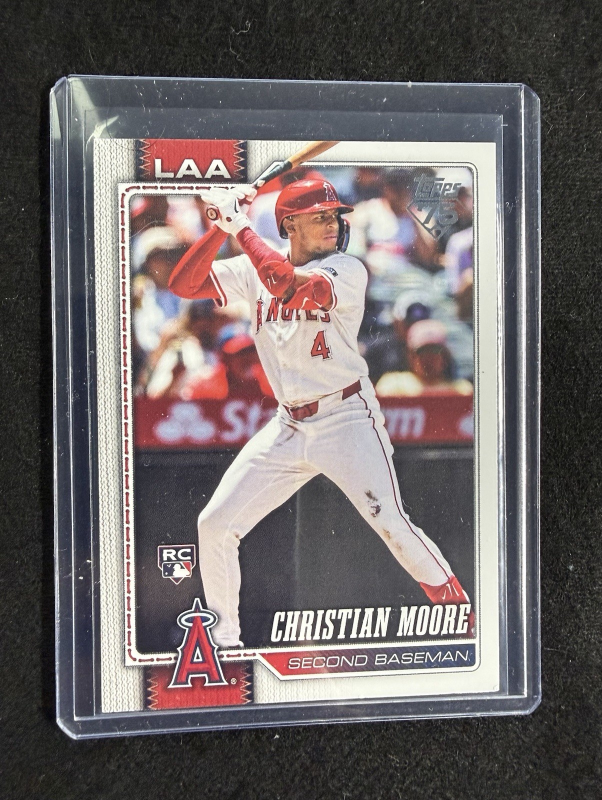 2026 Topps Series 1 - Christian Moore, Base Rookie Card #147, LA Angels (RC)