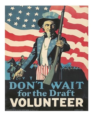 Vintage Uncle Sam Rekrutierungs-Wandkunst Ikonische Figur Wandkunst