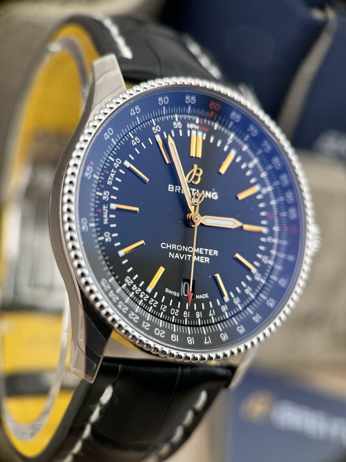 Breitling Navitimer 41 Full Set A17326241B1P2 Bla… - image 11