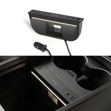 TPARTS 60W USB Hub Charger for Tesla Model Y Juniper/Model 3 Highland