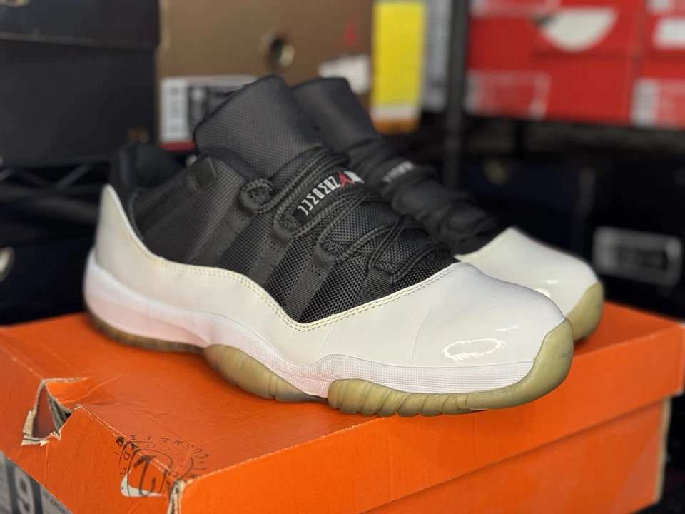 Nike Air Jordan 11 ретро низкий смокинг обратный Concord 2013 528895-110 размер 9 B класса - Изображение 3 из 4