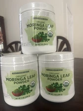 NEW 3 8oz / 226g Tubs Of Health Ranger Select Organic Moringa Leaf Powder