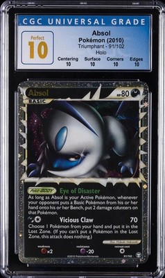 CGC10 Pristine アルザス　SR　アズールレーン FOIL 2010 POKEMON TRIUMPHANT HOLO #91 ABSOL CGC 10 PERFECT | eBay