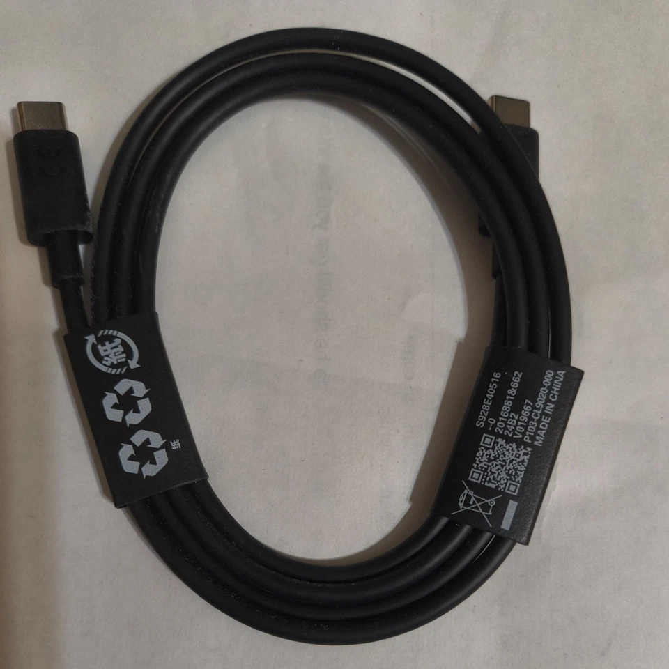 Authentic Original OEM Motorola USB-C to USB-C Charge Cable - Black NEW - Image 2 of 4