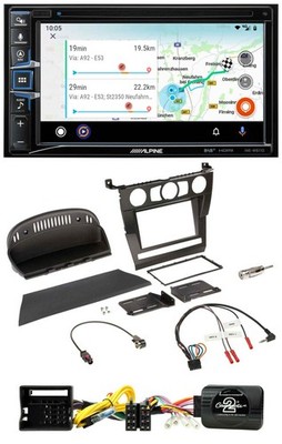 Alpine Bluetooth TMC USB DAB 2DIN Lenkrad Navigation für BMW 5er E60 2004-2007