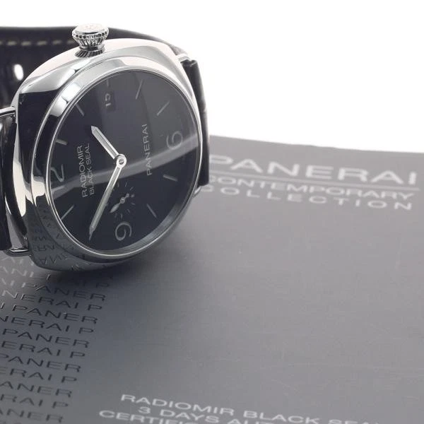 Panerai — Officine Panerai Radiomir Black Seal PAM00388 44mm SS Black Dial Watch #C12118