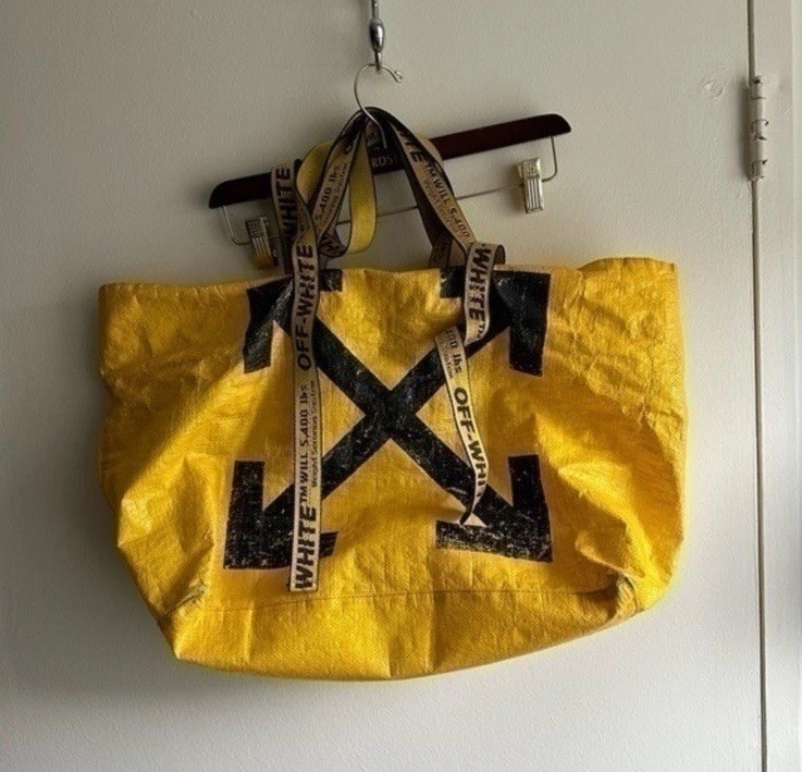 Off-White Original 2020 Yellow Canvas Utility Tote