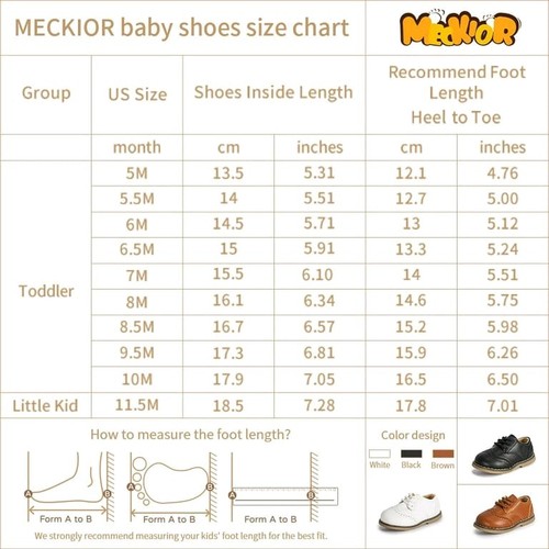 Scarpe eleganti Oxford bianche classiche ragazzo ragazza bambino/scarpe piccole taglia 26. 9,5 - Foto 3 di 3