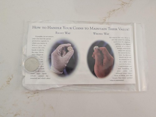 Ohio Coin with Protective Glove and Handling Guide