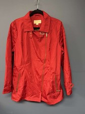 Michael Michael Kors Red Asymmetrical Zip Jac...