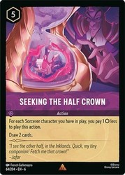 Seeking the Half Crown #64/204 Azurite Sea Lorcana Rare Cold Foil