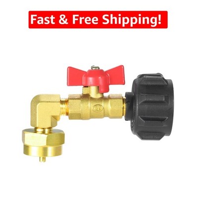 Brass 1lb Propane Refill Adapter - Easy Connect for Camping Essentials