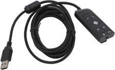 USB to 3.5Mm Jack Audio Sound Card Adapter with Headphone and Microphone Jack fo