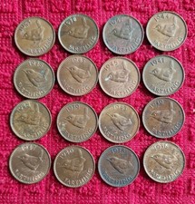 Farthing 1937 to 1948 George VI Coin  Job Lot Of 16 Coins