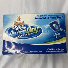 Vtg Mr Clean Auto Dry Car Wash System, Device Soap & Starter Kit New Open Box