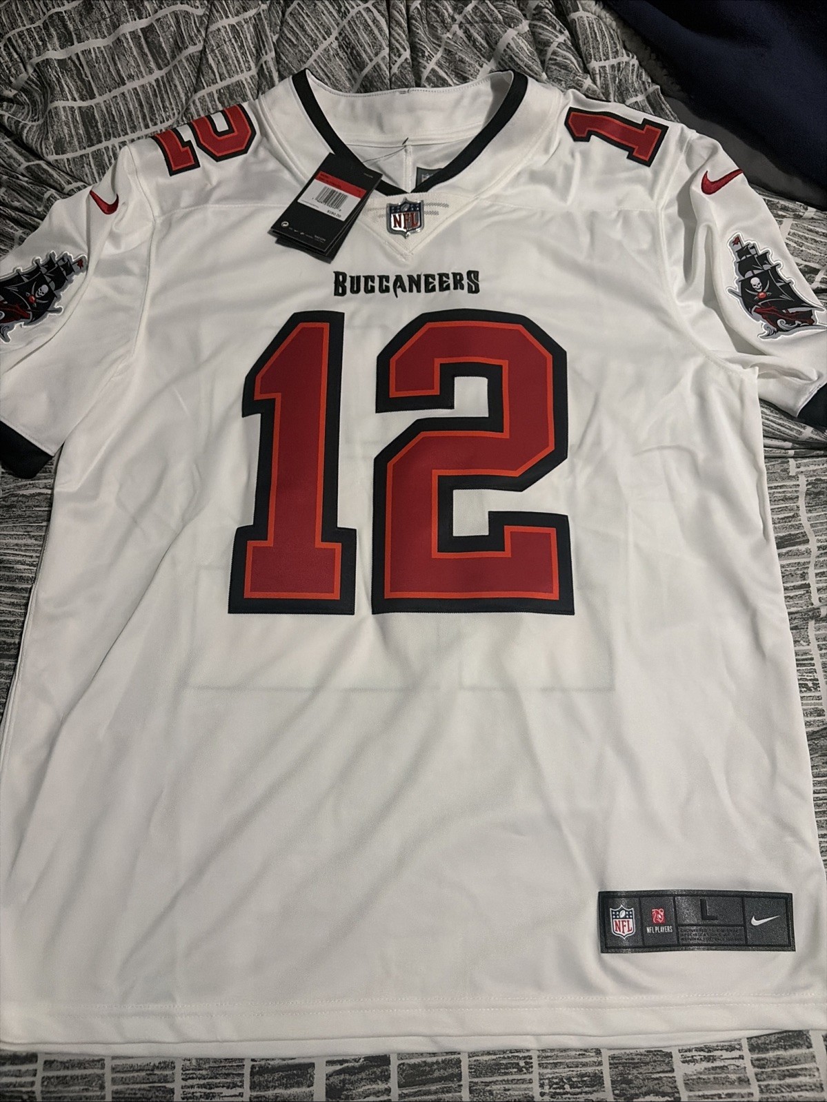 Tom Brady NFL On Field Apparel Tampa Bay Buccaneers Jersey White Tags Included!