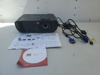 ViewSonic PJD5155 DLP Black Projector Full HD 3D 1080p HDMI And Cables