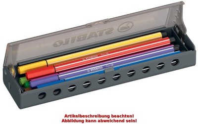 10 STABILO Fasermaler Pen 68, 10er Click Set